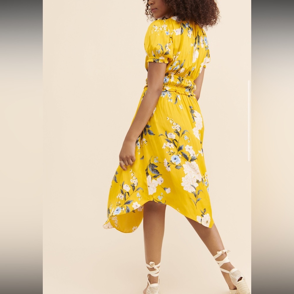 Current Air CanaryYellow Floral Midi Sundress NWOT - Picture 10 of 10